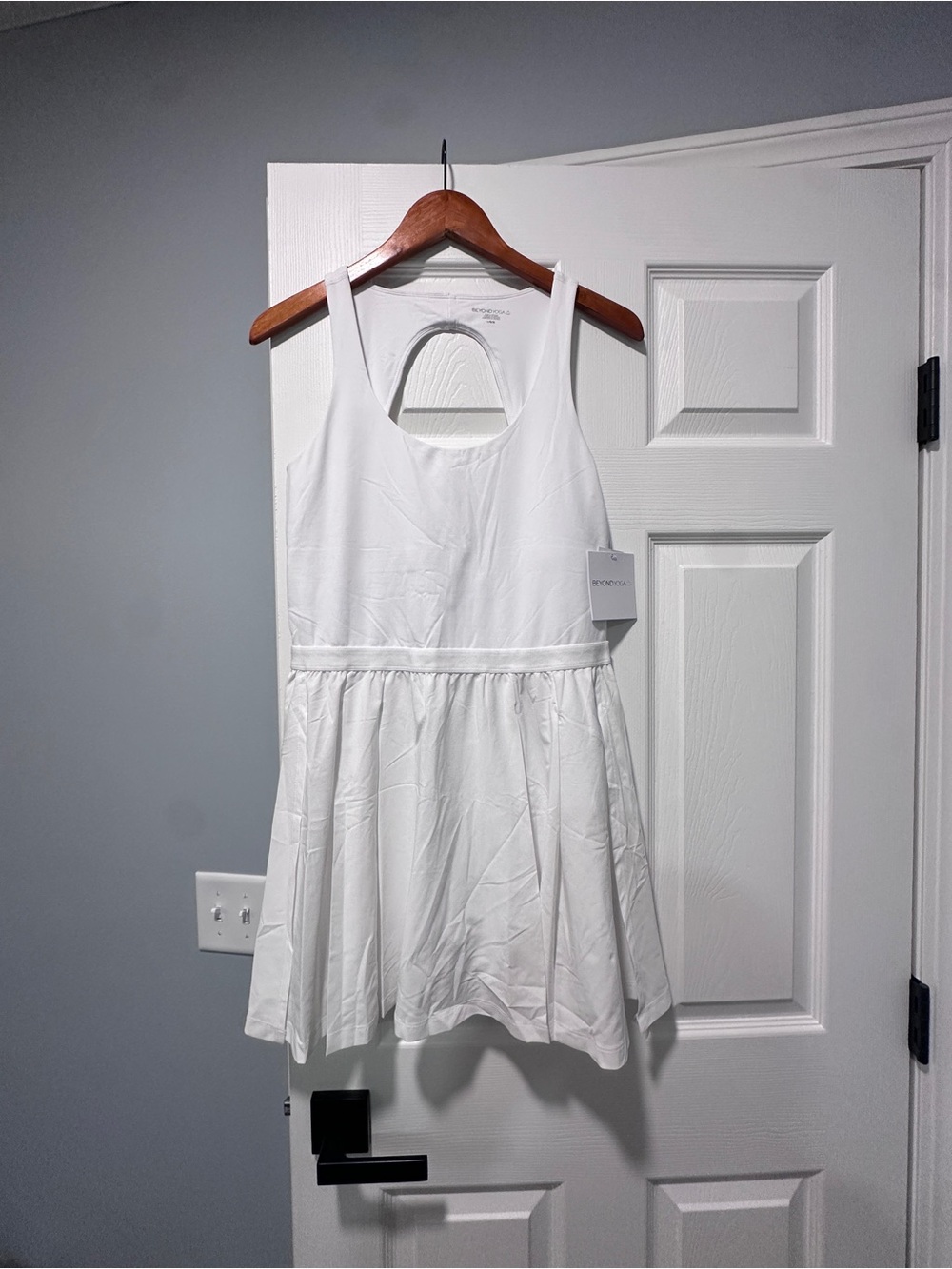White Sleeveless Skater Dress - Classic Racerback